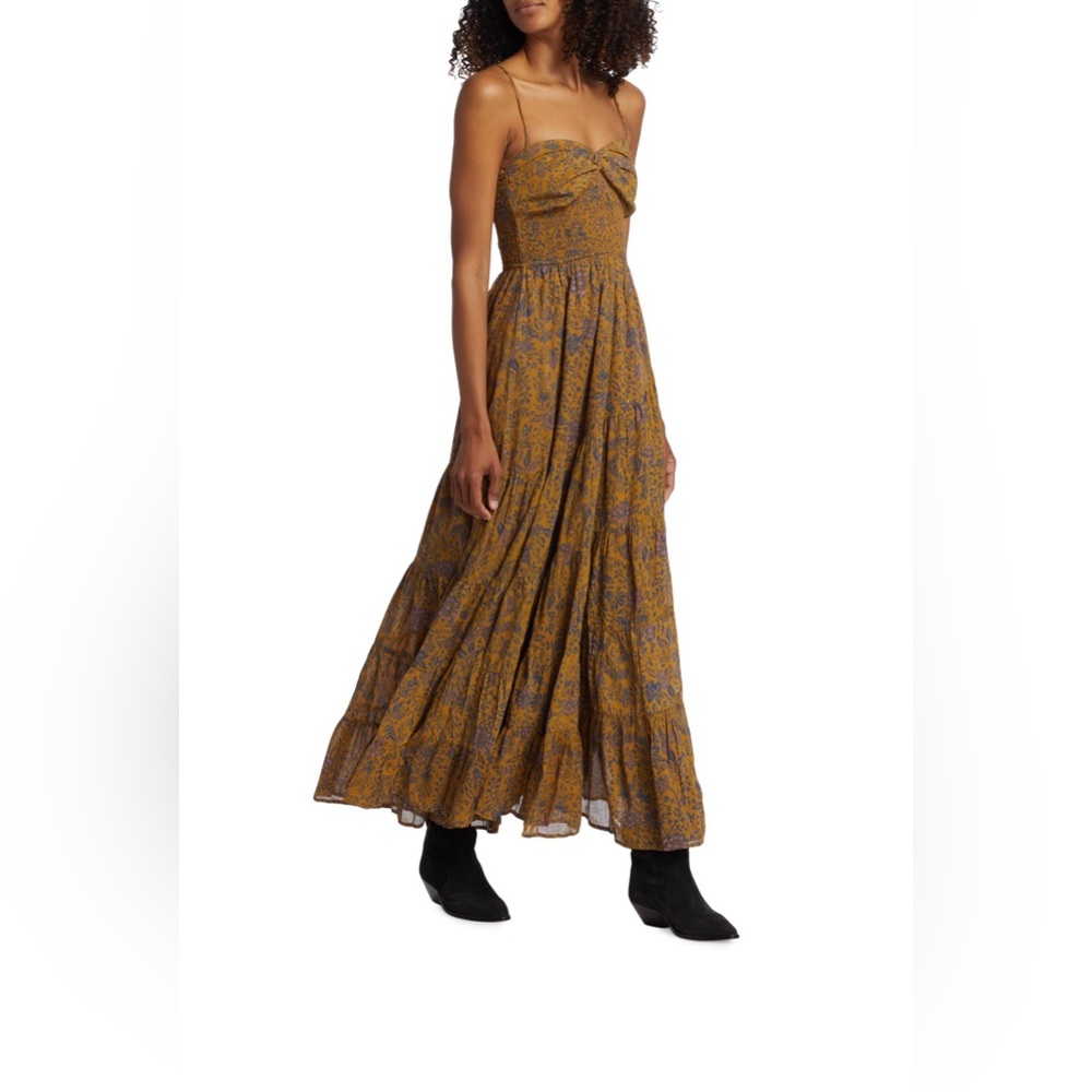 Free People Mustard Floral Maxi Dress - Picture 9 of 13